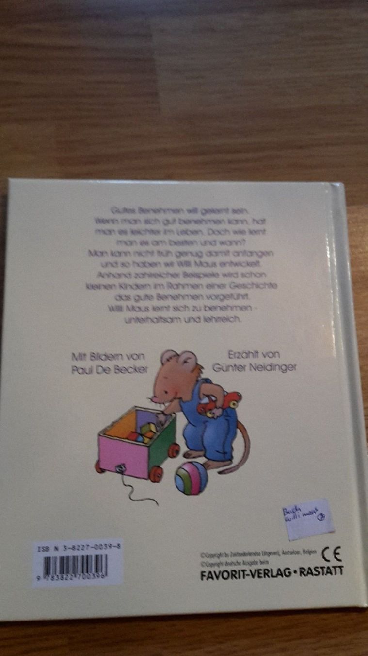 Bücher: Buch Ulli Maus lernt gutes Benehmen – Neu (gemäss Beschreibung) aus Schwarzenburg von Flamingo07 1