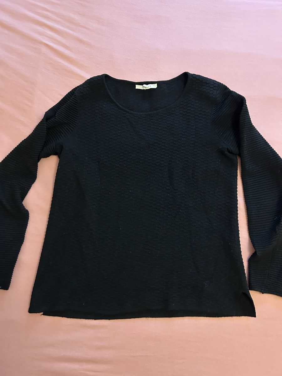 Esprit Pullover & Sweatshirts: Schwarzer Pullover mit Struktur von Esprit Größe S – Gebraucht aus Zürich von cla_g627