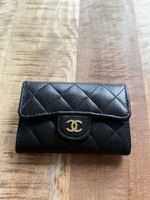 Chanel Card Holder Wallet Black Caviar Leather