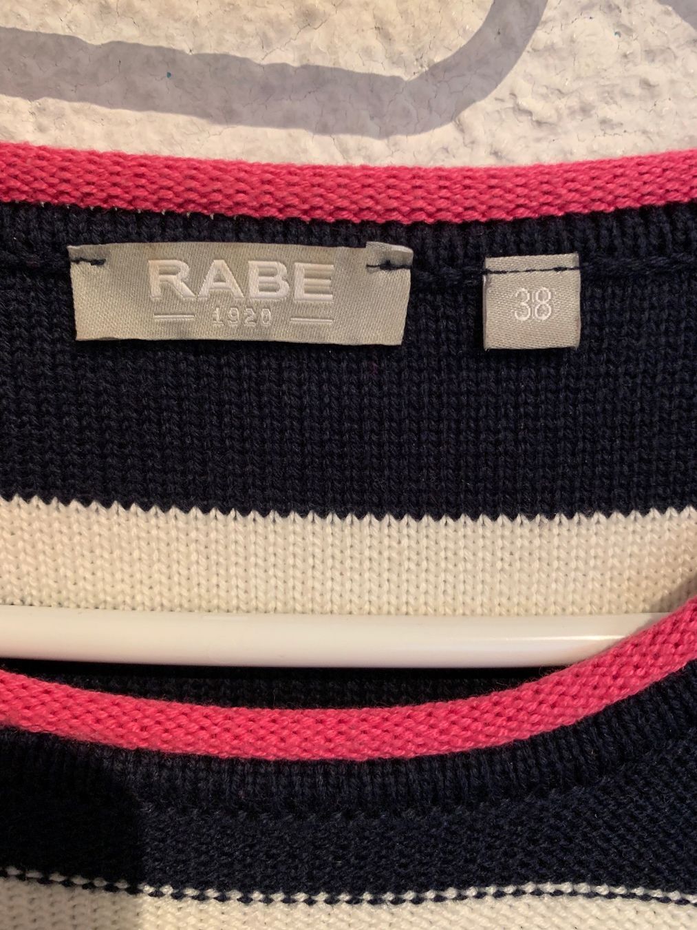 Rabe Maglioni & Felpe: Rabe Pullover gestreift Pink Rot bunt Gr. 38 / M – Usato da Fislisbach venduto da KolibriSecondhand 1