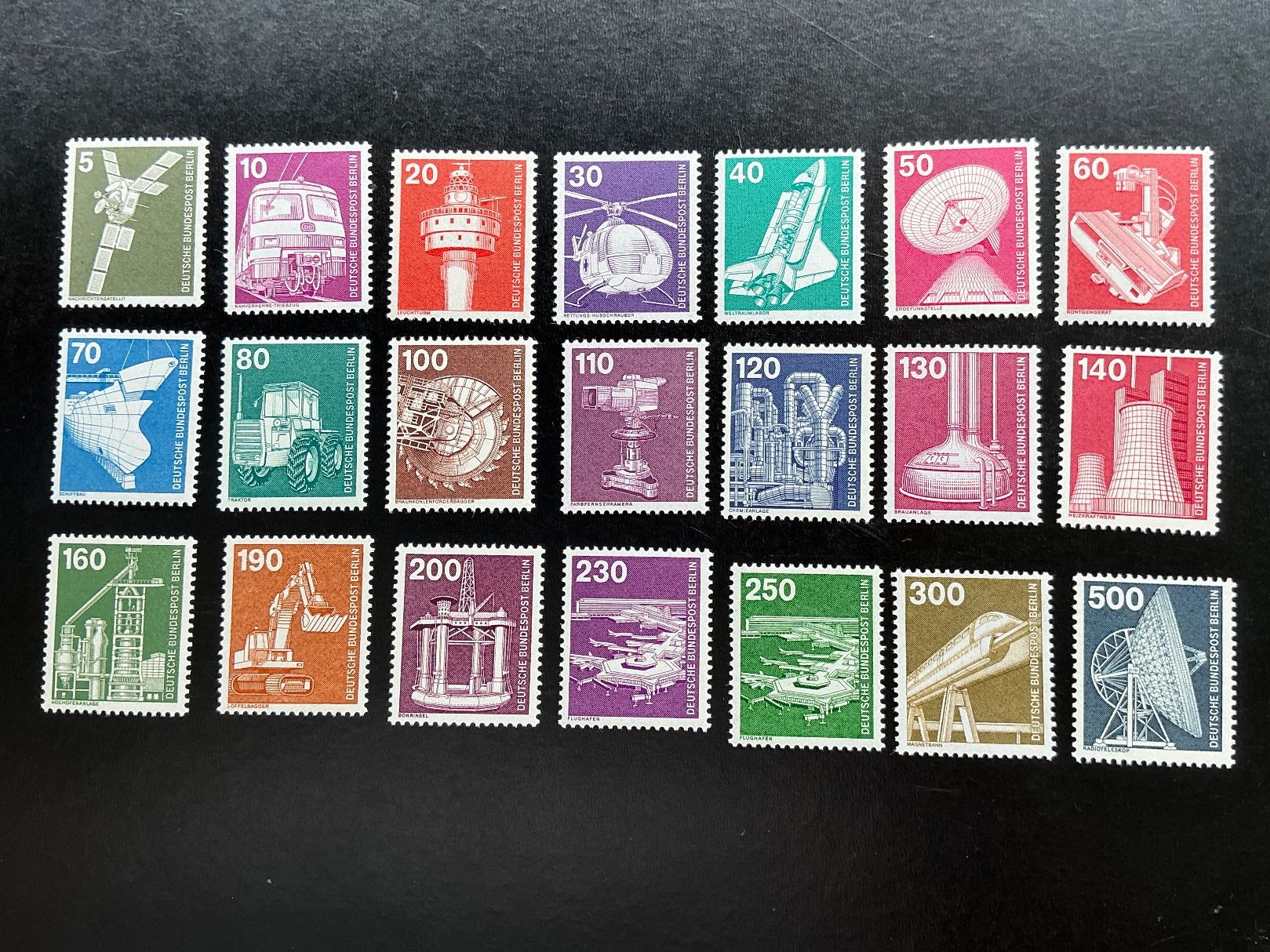 Tutti i francobolli: Berlin 1975-1982 Industrie und Technik Serie postfrisch ** – Nuovo (secondo la descrizione) da Oberrieden venduto da Zimartin1