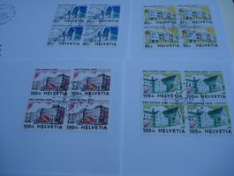 Satz Pro Patria 2005, FDC Satz + 4erblock, 5 Bel