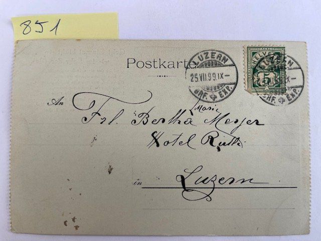 Cartoline postali: alte Postkarte, Gedichttext, 1899 mit Stempel – Usato da Niederwil AG venduto da dahu75 1
