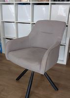 4 Drehstühle Grau Stoff guter Zustand