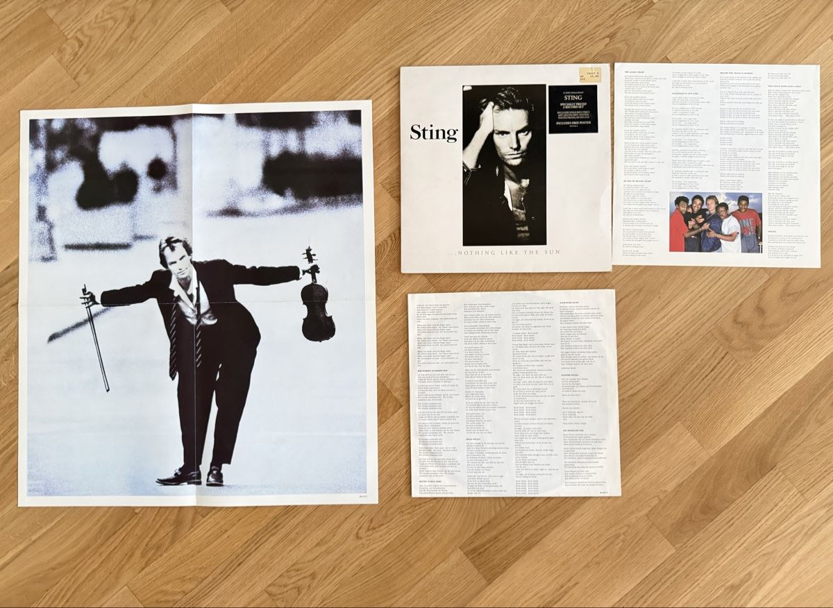 Dischi in vinile: Sting Nothing Like The Sun 2LP Poster 1987 – Usato da Goldach venduto da Messerguru 3