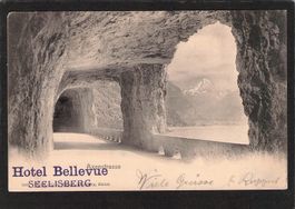 Axenstrasse , gel. 1903, Hotel Bellevue Seelisberg