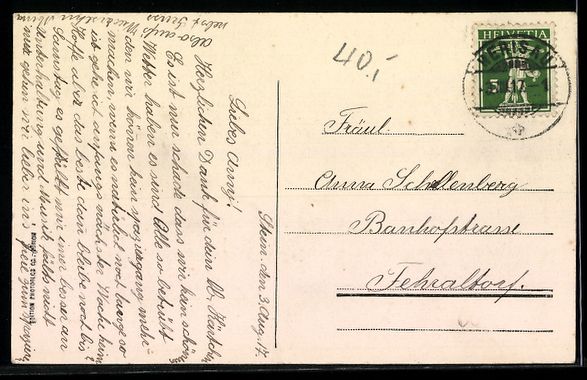 Cartoline postali: Haslen /Appenzell, Dorfansicht mit Kirch – Usato da Berlin venduto da bartko-reher 1