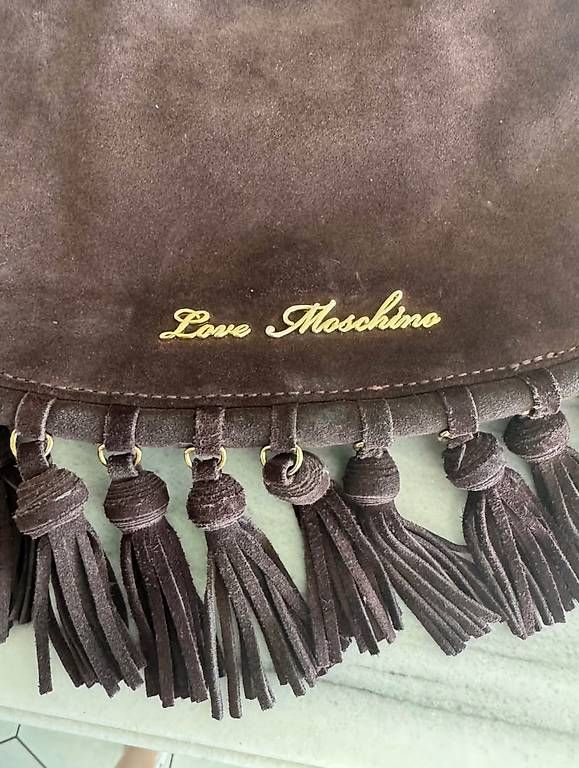 Moschino Borse da donna: Sac en daim chocolat Love Moschino – Usato da St-Sulpice VD venduto da dya_9c2f 2