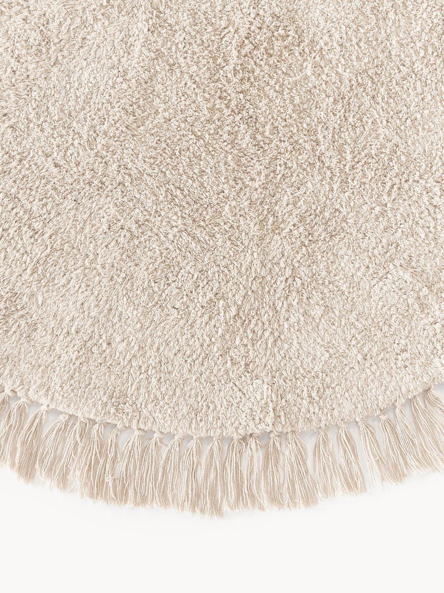Westwing Tappeti: Runder Baumwollteppich Daya mit Fransen, CHF 159-40% – Nuovo (secondo la descrizione) da Otelfingen venduto da Yvonne_Outlet 1