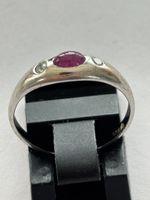 Vintage Rubin Ring mit750er Weissgold