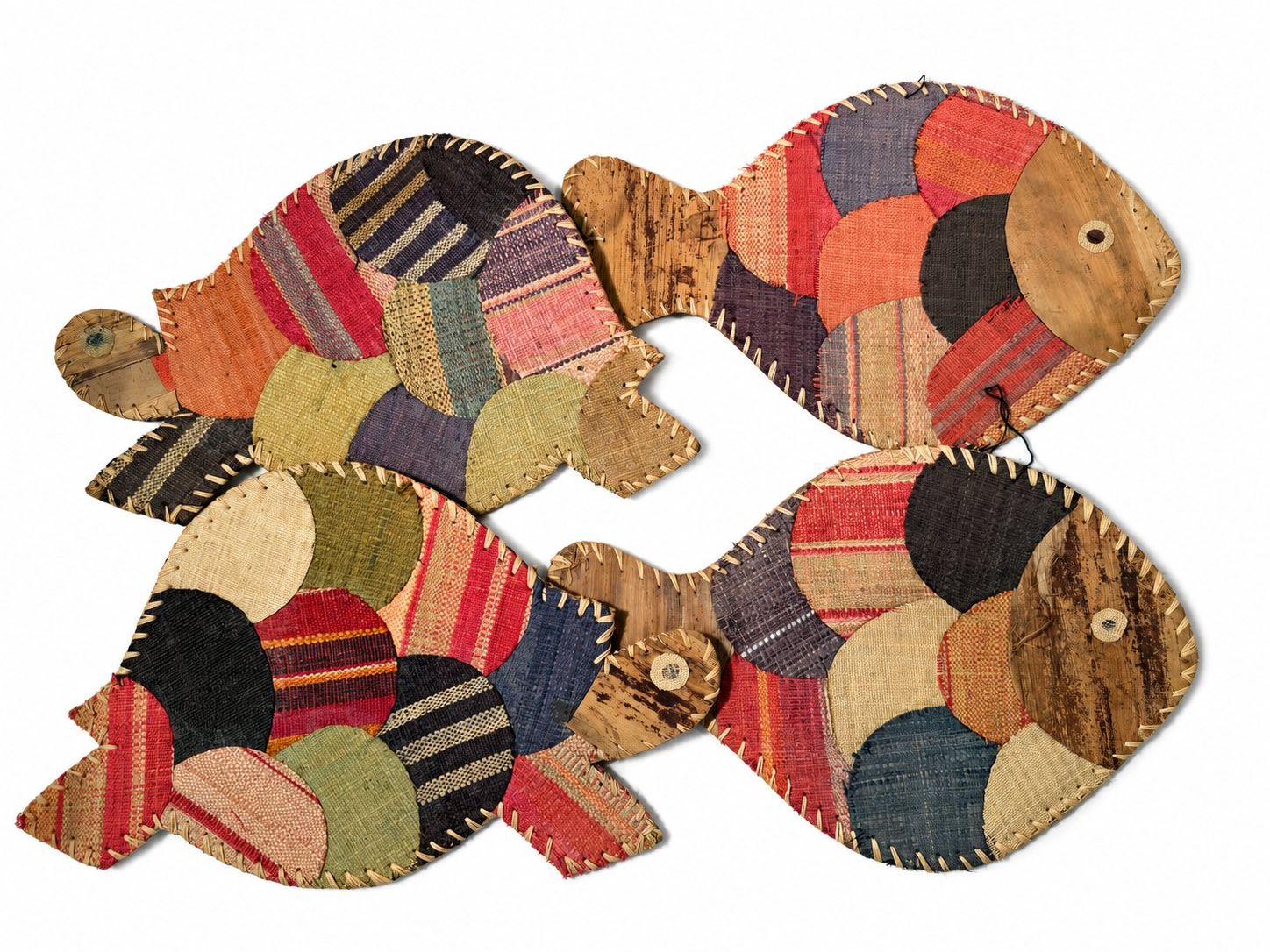 Tischgruppe: 4 Tischsets in Fischform – buntes Patchwork-Design – Gebraucht aus Zollikerberg von lin_yc2n 1