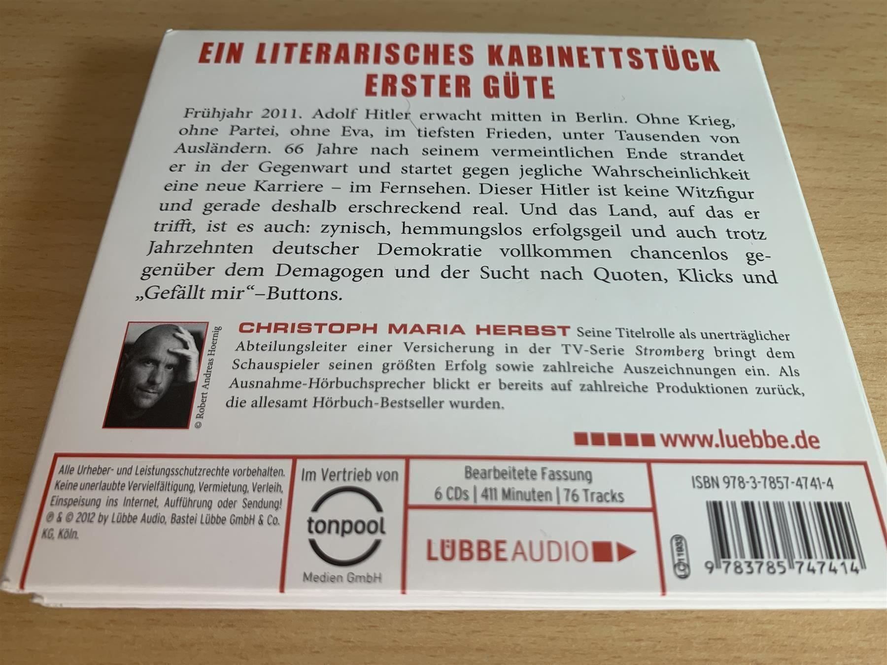 Audiolibri: Timur Vermes - Er ist wieder da! - 6 CD – Usato da Rikon im Tösstal venduto da Alpenmutz 1