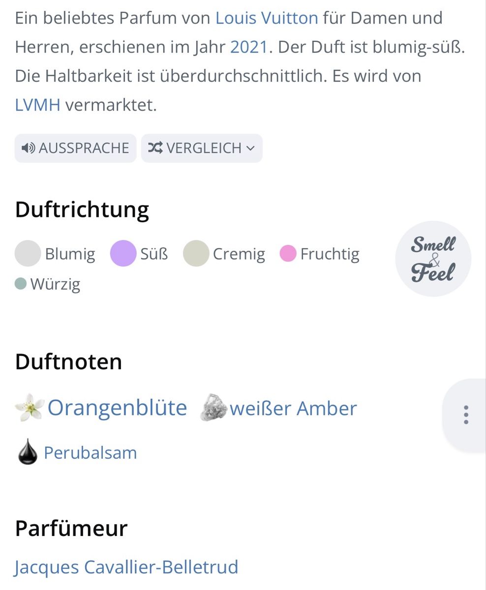 Louis Vuitton Profumi & Eau de Toilette: STELLAR TIMES VON LOUIS VUITTON  – Usato da Kölliken venduto da deleina 5