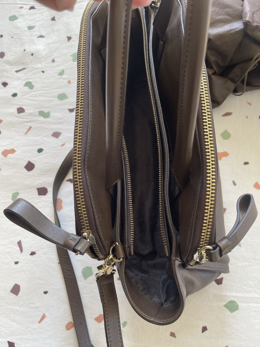 Coccinelle Borse da donna: Coccinelle Ledertasche Braun – Usato da Hirzel venduto da carta9 2