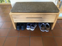 Garderobe m.Spiegel, Schuhschrank,Sitzbank,Hängegarderobe