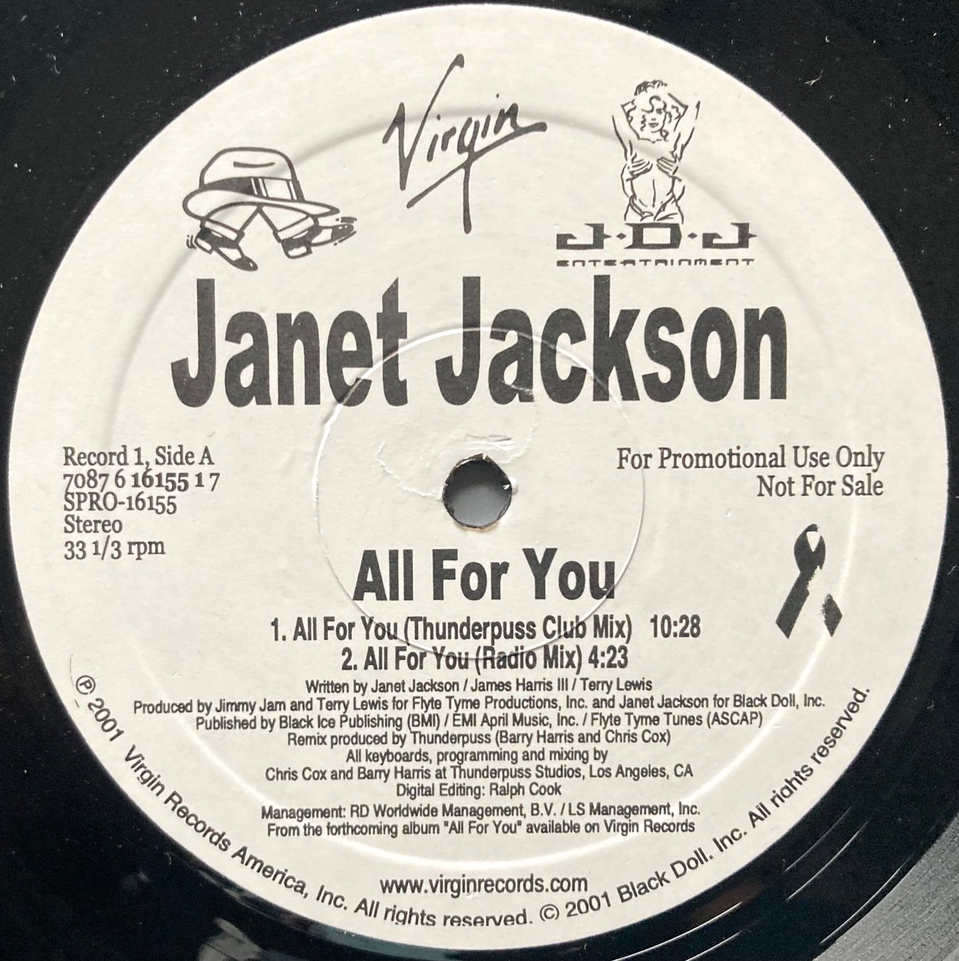 Dischi in vinile: JANET JACKSON - ALL FOR YOU – Usato da Poliez-Pittet venduto da Newtown-Records 2