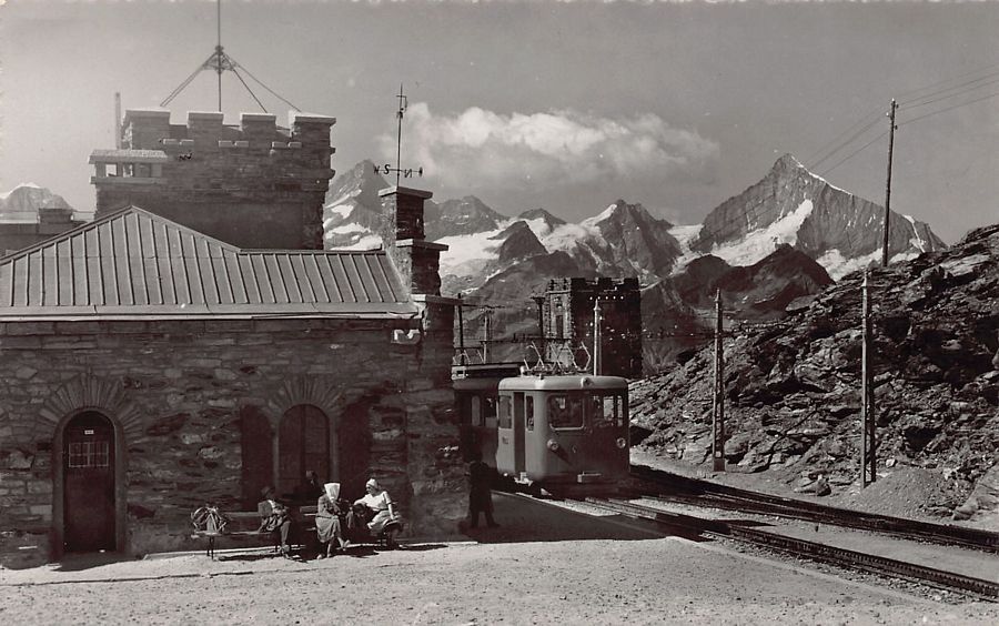 Cartoline postali: Bahnhof Gornergratbahn um 1940-45 – Usato da Frauenfeld venduto da POML