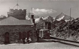 Bahnhof Gornergratbahn um 1940-45
