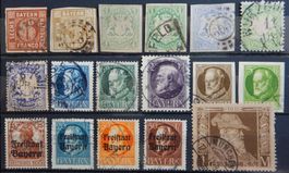 Bayern ex. Kat. 4-161 gest. 1850/1919 Kat. 100 Euro
