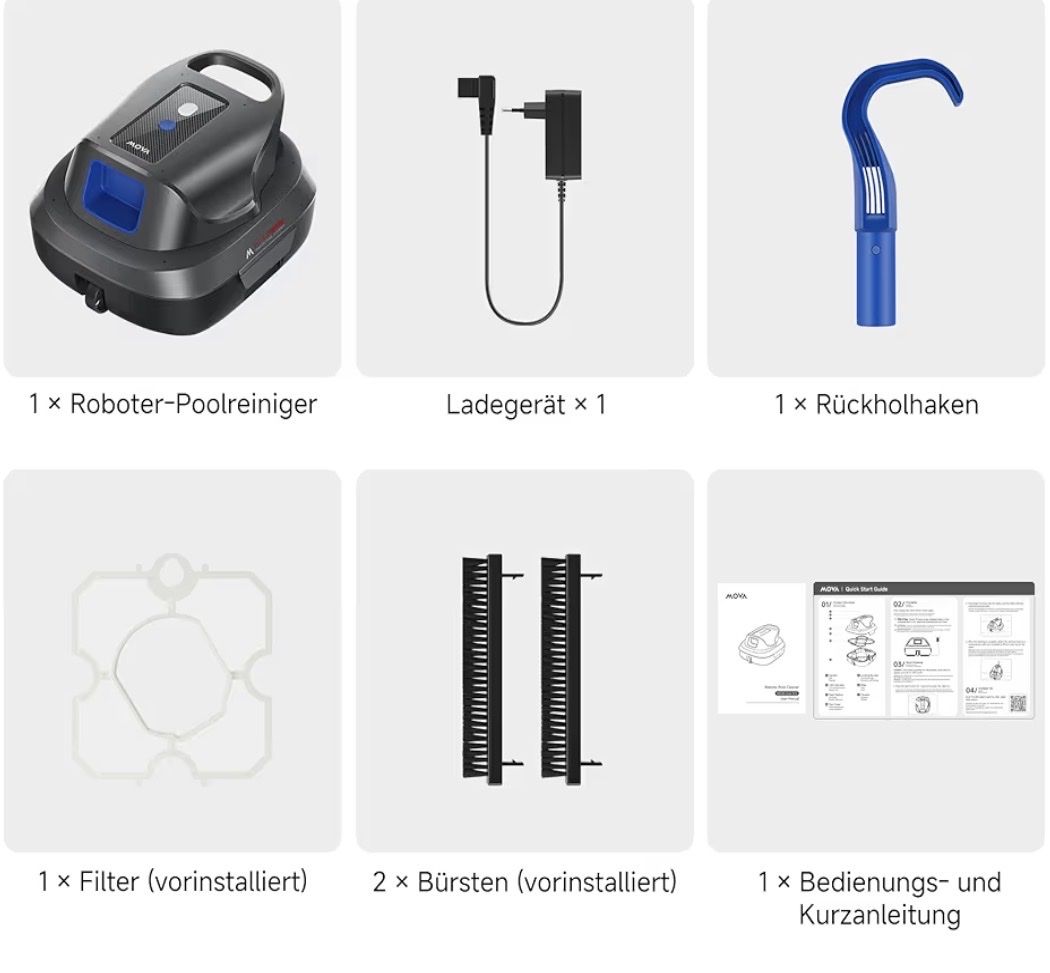 Accessori per Piscine: Robotic Pool Cleaner Mova Diver R10 - New – Nuovo e nell'imballaggio originale da Wallbach venduto da Nenex 7