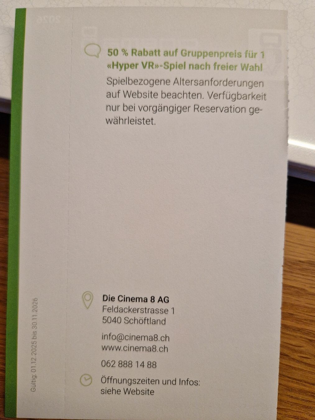 Buoni: 2für1 Cinema 8, "Hyper VR" Spiel – Nuovo e nell'imballaggio originale da Kulmerau venduto da Doene7 1