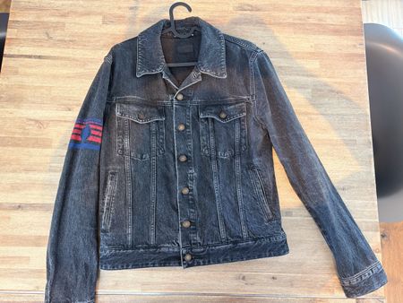 Saint Laurent Jeansjacke Schwarz Grösse S guter Zustand
