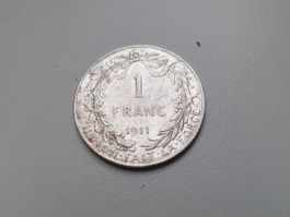 🇧🇪 Belgium 1 Franc 1911  Silver 5g