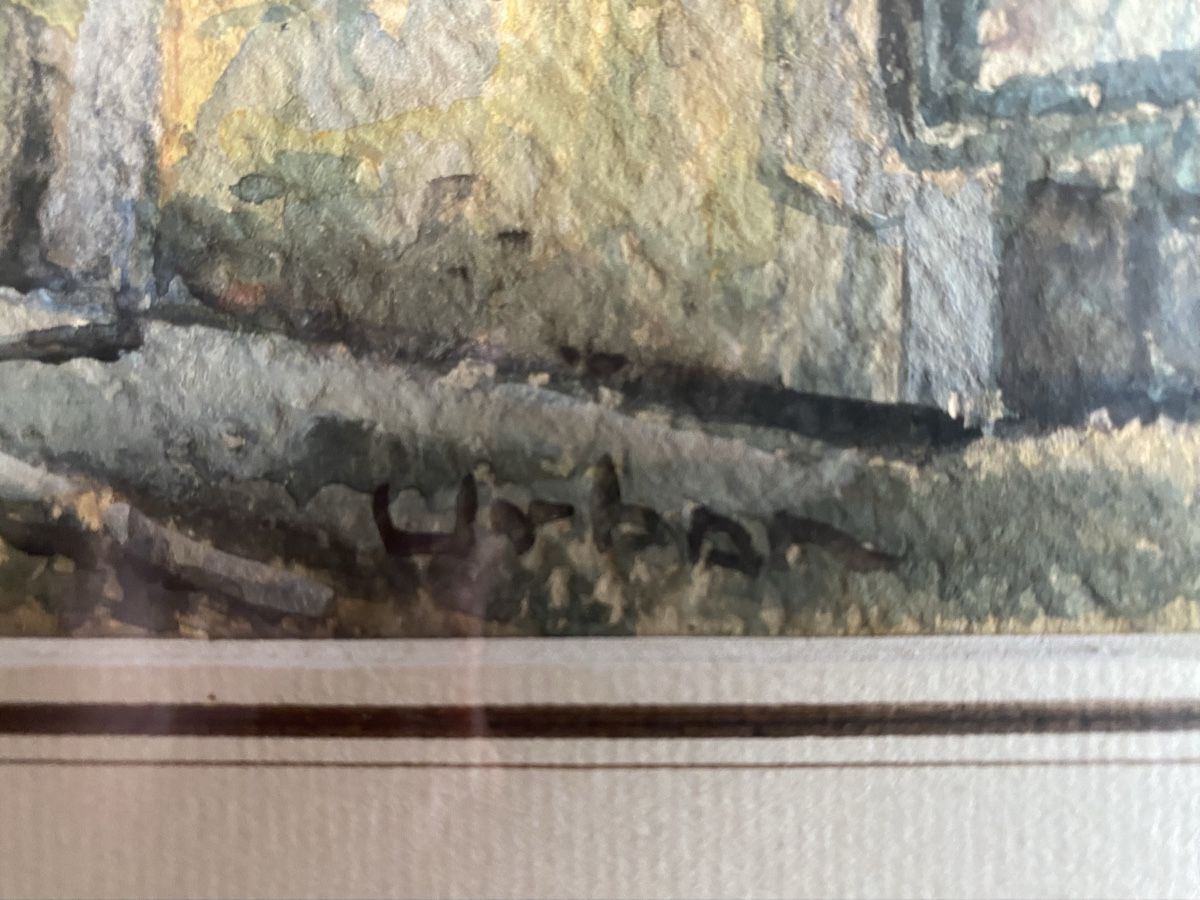 Gemälde: Harry Urban, Geneva scene - aquarel – Gebraucht aus Genève von arcadiancocteau 1
