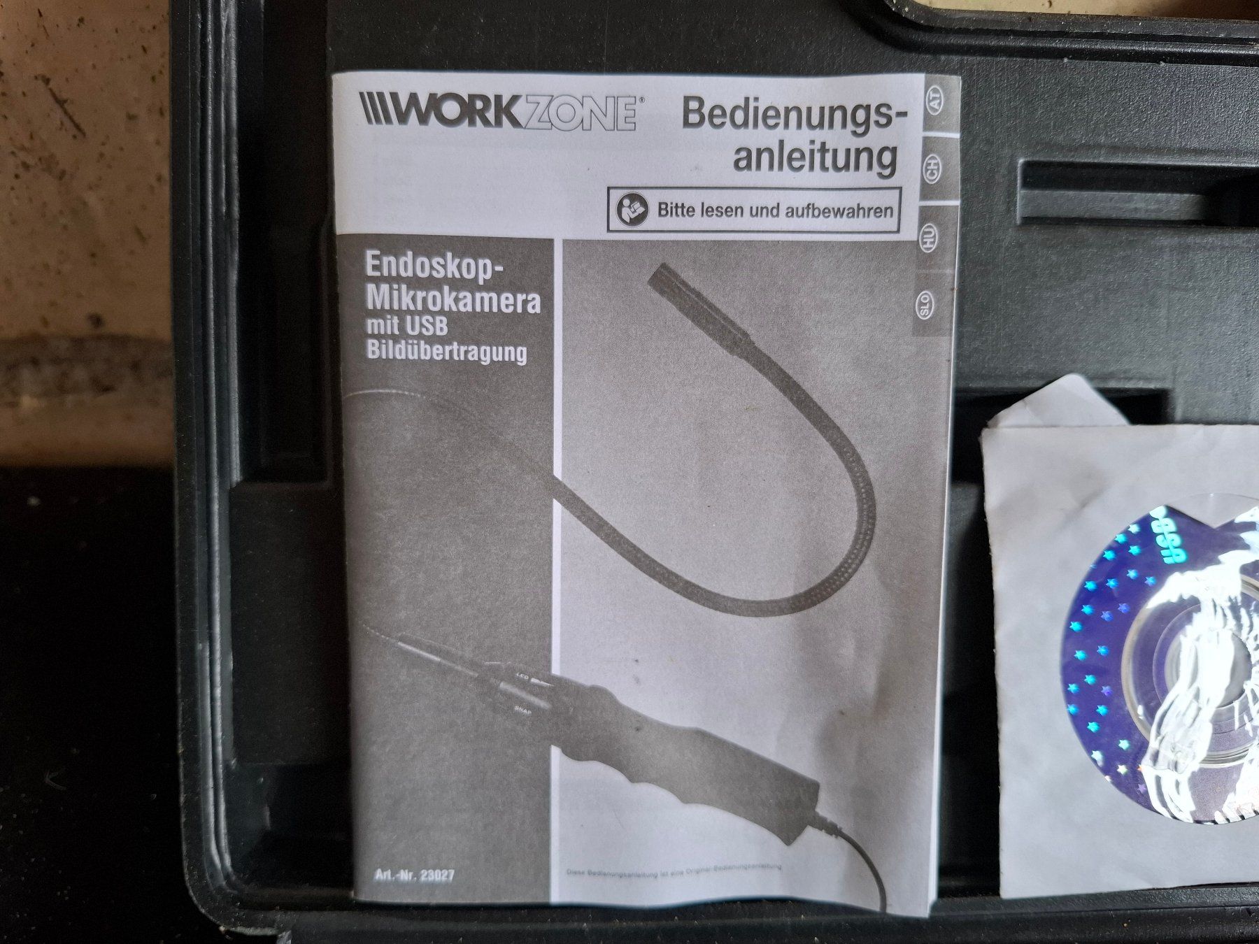 Fotocamera: WORKZONE Endoskop Mikrokamera USB mit Zubeh. Koffer – Usato da Schönholzerswilen venduto da clyde123 1