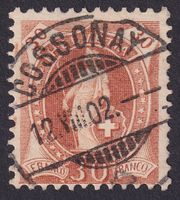 68E mit Vollstempel COSSONAY VD