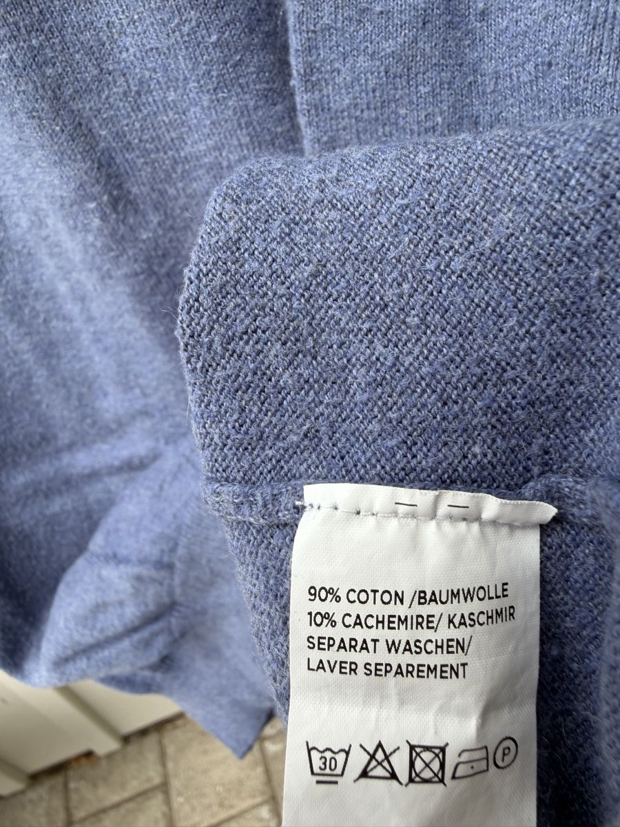 Maglioni & Felpe: Madison Herrenpullover, Grösse M, Cashmere Blend, hellblau – Usato da Schattdorf venduto da lestage 2