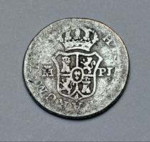 Pièce de monnaie 1781, Charles III, 1.28g, argent