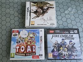 3 Super jeux DS et 3DS