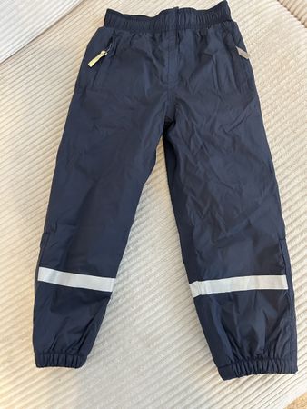 Gefütterte Regenhose Kids Gr. 104, blau TOP ZUSTAND