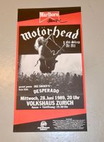 Orginal MOTÖRHEAD nö sleep at all Konzert-Plakat Zürich 1989