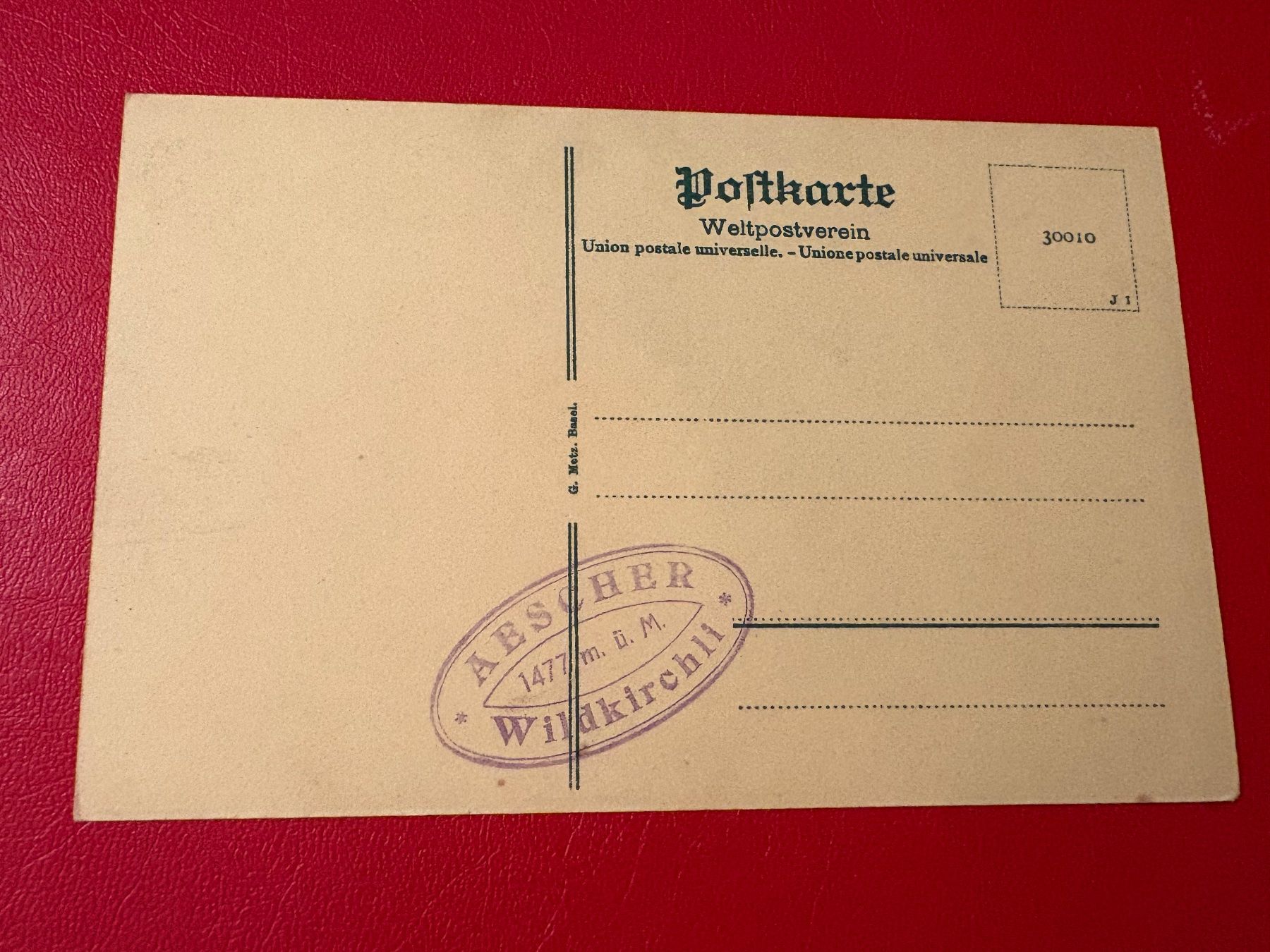 Cartoline postali: Wildkirchli / Stempel Aescher Wildkirchli – Usato da St-Légier-La Chiésaz venduto da Theo005 1
