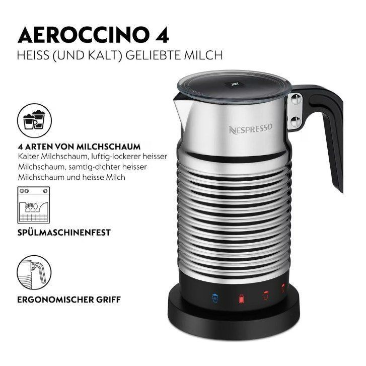 Nespresso Macchine per caffè & Macchine per espresso: NESPRESSO: Milchschäumer Aeroccino 4 ... – Nuovo e nell'imballaggio originale da Klosters venduto da ClodiKL 1
