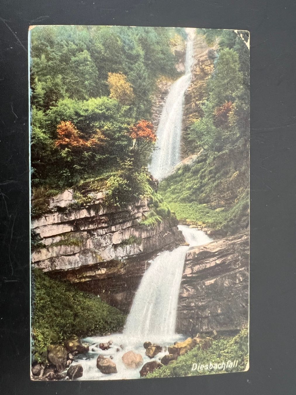 Cartoline postali: AK  1906 Diesbachfall  Litho   (G1294) – Usato da Hinwil venduto da Sidi4