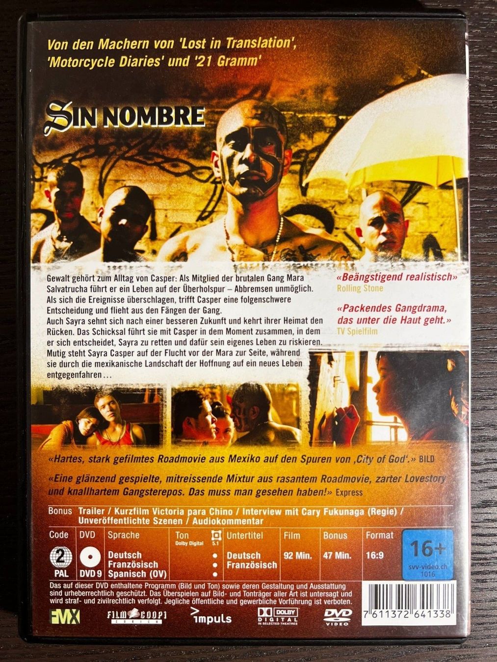 Tous les DVDs: Sin Nombre – D'occasion à Zürich par FilmFreunde 1