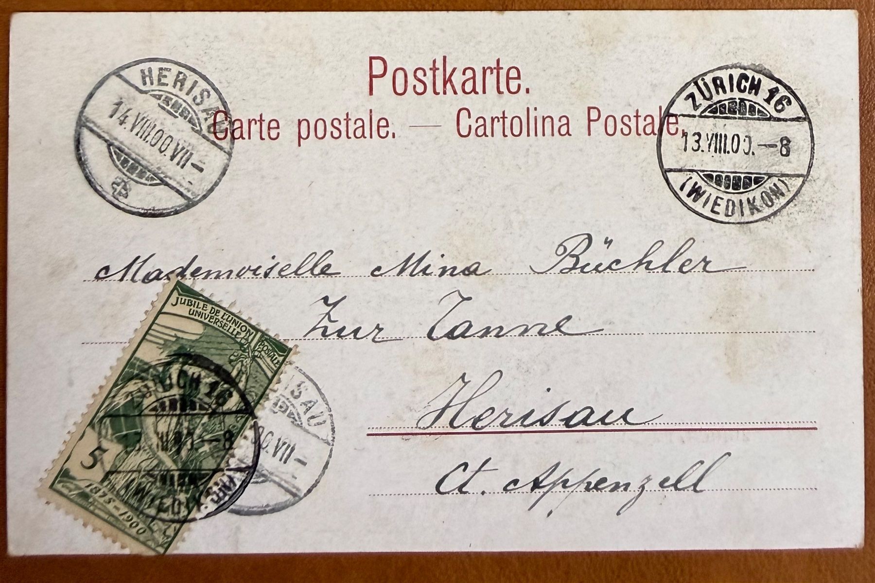 Cartoline postali: Zürich - Polytechnikum - Litho 1900 – Usato da Lutry venduto da Ediego 1