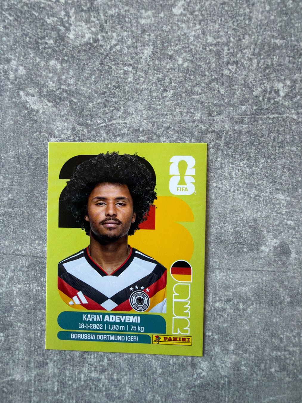 Panini Sammelbilder & Trading cards: Panini Karim Adeyemi GER 19 – Gebraucht aus Pfeffingen von Fantasy1971