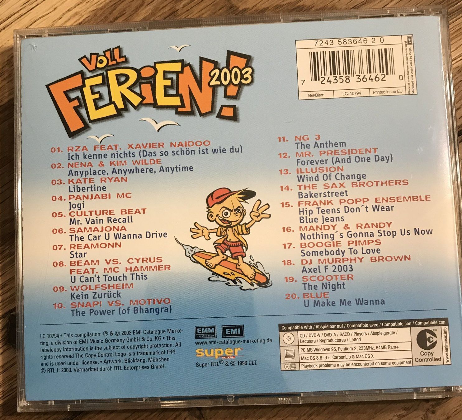 CDs: CD- Voll Ferien 2003- Compilation CD – D'occasion à Guntershausen par Gloominati 1