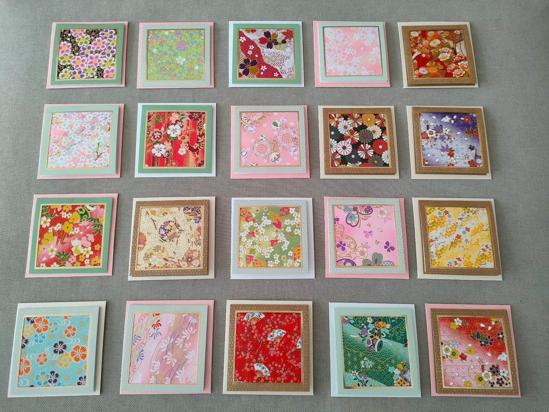 Karten: 30 Karten mit Japanpapier- Aktion! – Neu und originalverpackt aus Bern von Lidia.5 1