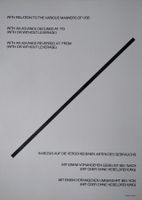LAWRENCE WEINER - ORIGINAL-PLAKAT
