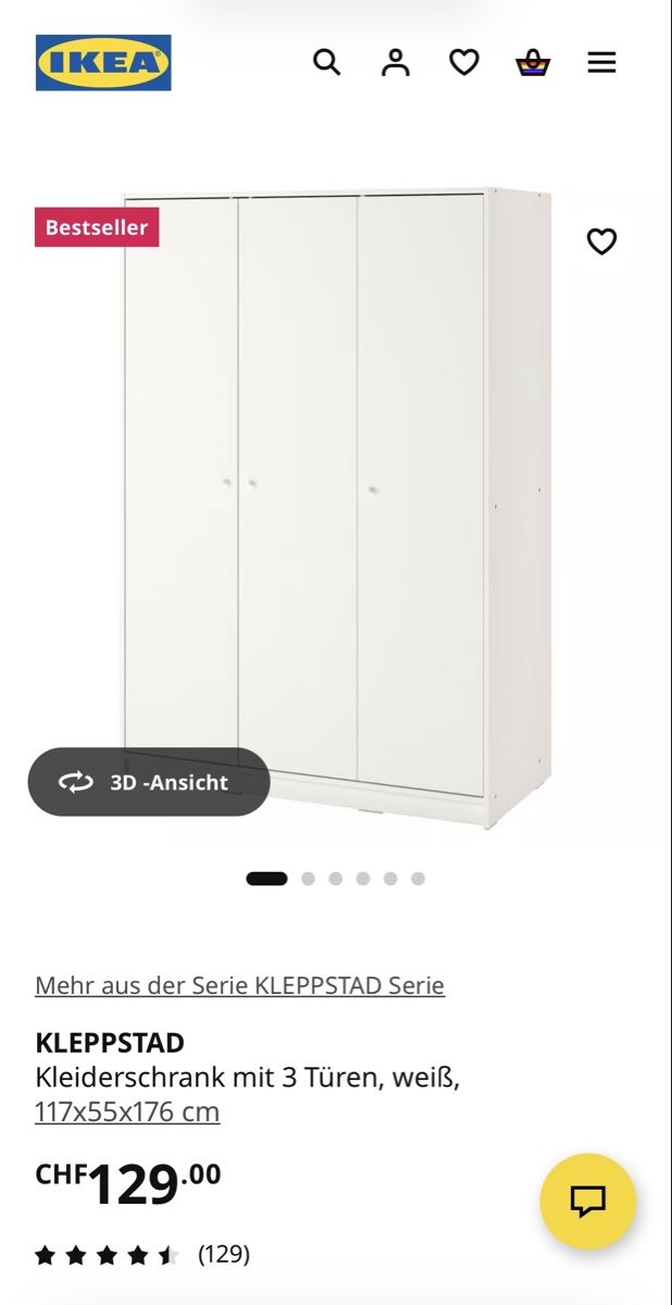 Ikea Schränke: Ikea Kleppstad Schrank – Gebraucht aus Liebefeld von Dasca_96