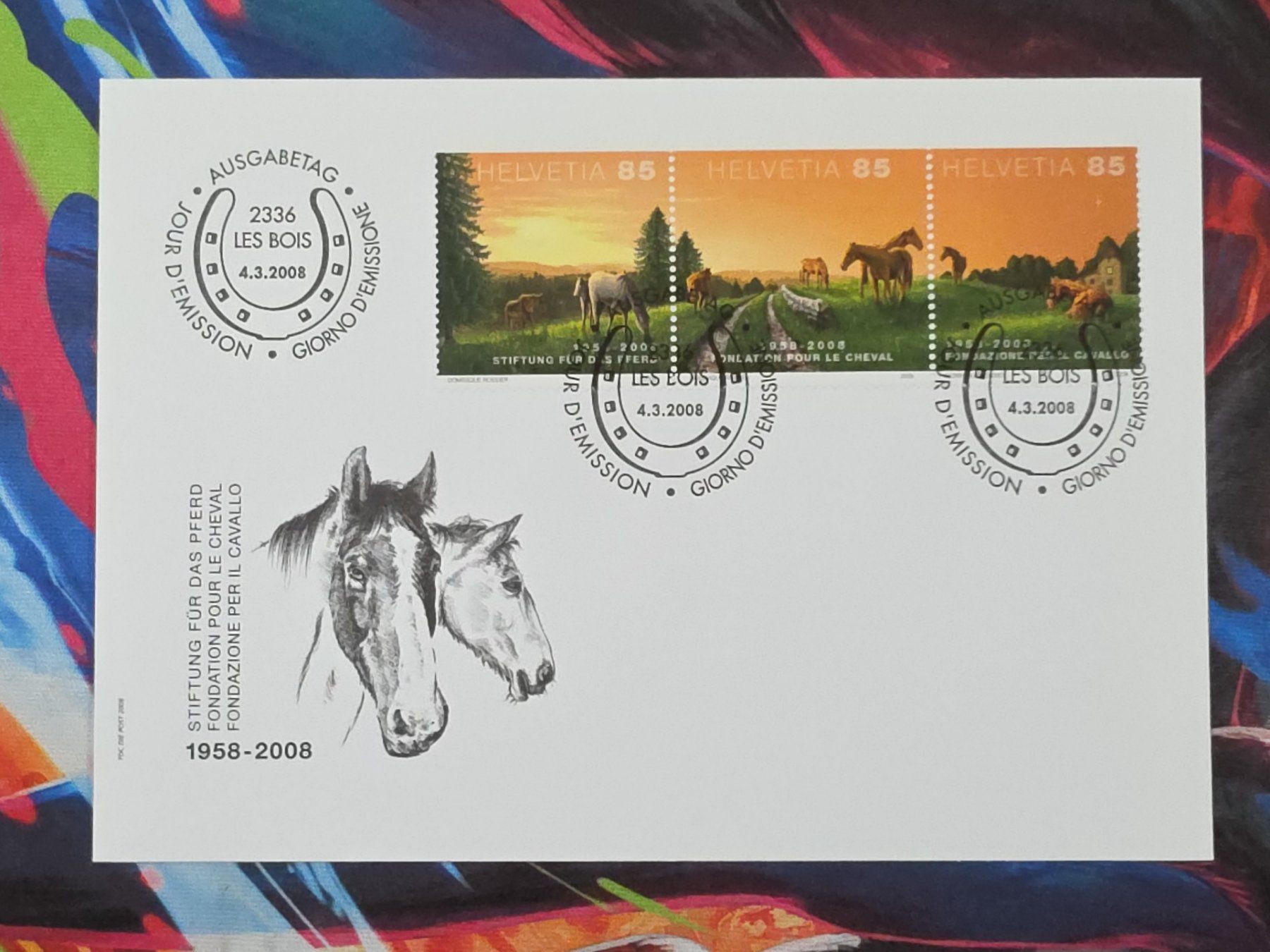 Tutti i francobolli: CL30 Enveloppe + Timbre Suisse 2008 – Usato da Cousset venduto da Patrick_Collections