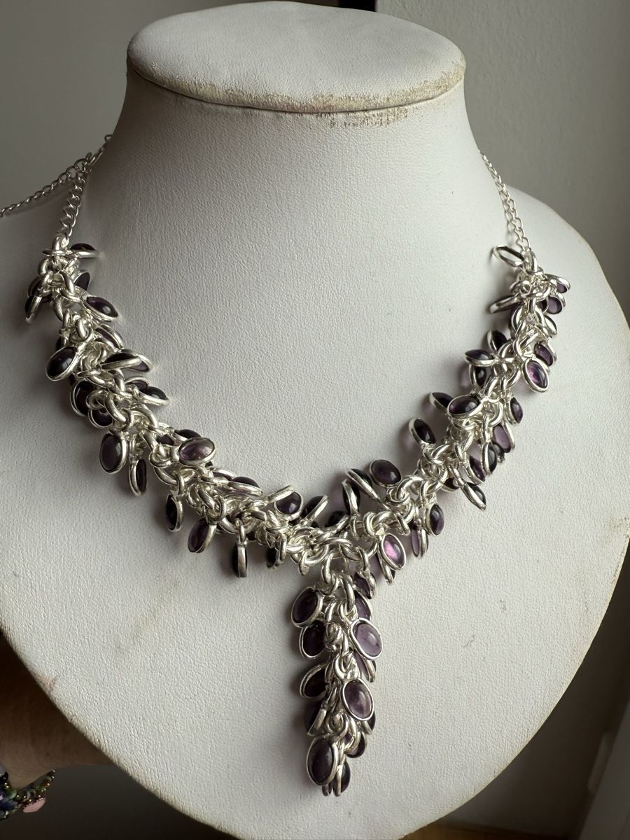 Catenine: Amethyst Kette NEU – Nuovo e nell'imballaggio originale da Basel venduto da Chili007