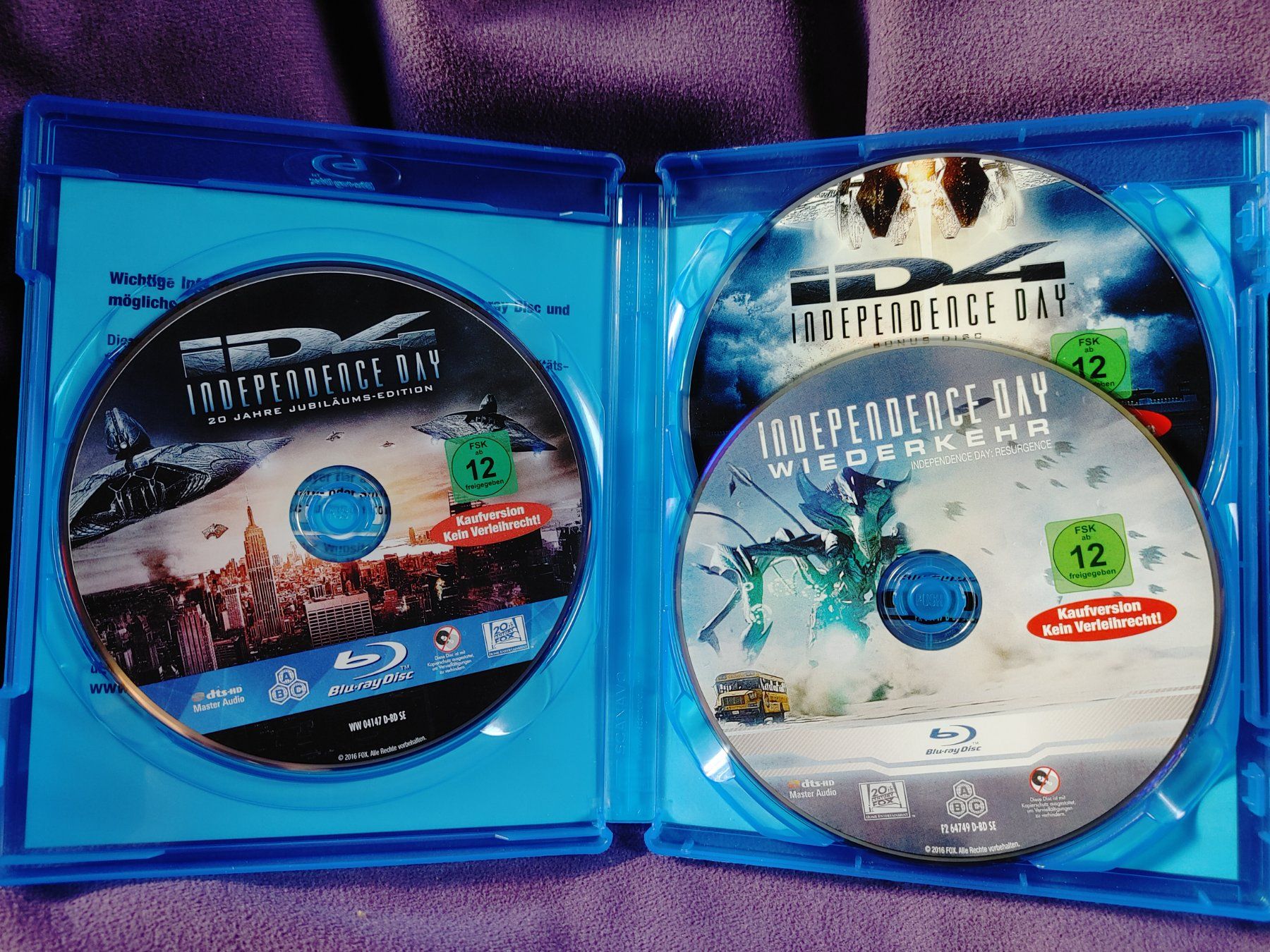 Alle DVDs: Independence Day - Collection - Blu Ray – Gebraucht aus Ibach von FinrodTaralom 2