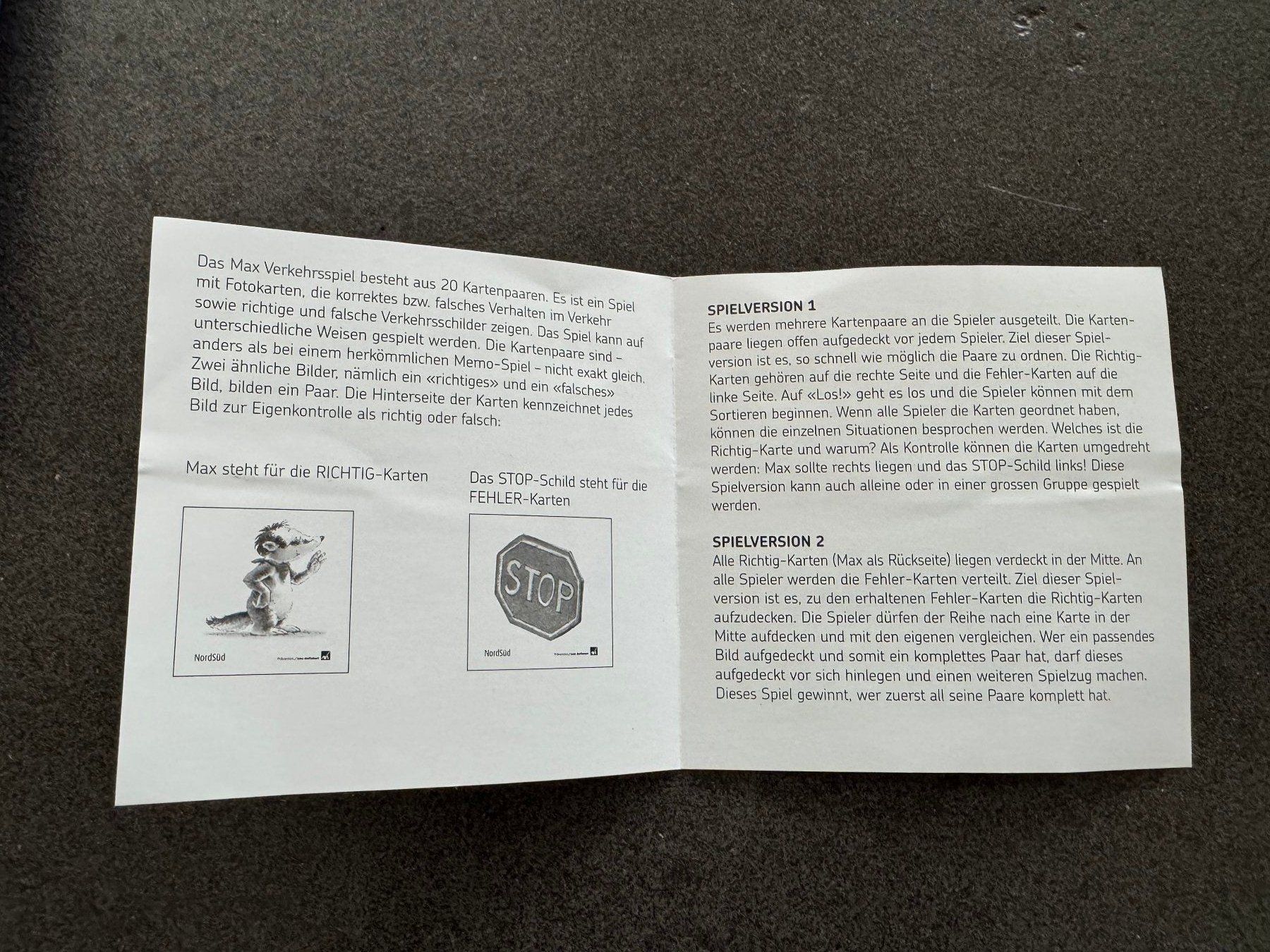 Giochi: MAX Verkehrsspiel Memory "MAX der Dachs" – Usato da Fribourg venduto da tschjoly 5