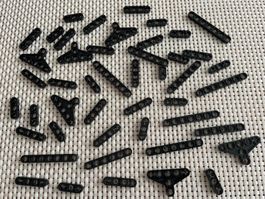 Lego Technik 8275 flache runde Lochbalken schwarz schwarze